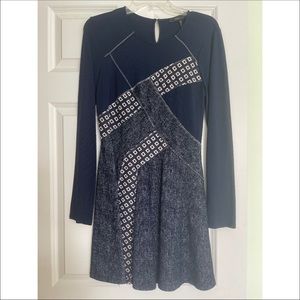 BCBG Long Sleeve Knee Length Dress